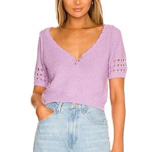 Bree Cropped Pullover top in Glimmer